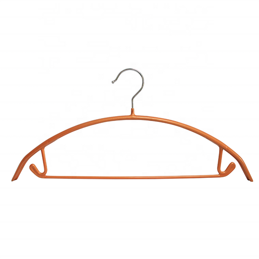 Metal Cloths Hangers With Rubberized  PVC Coated