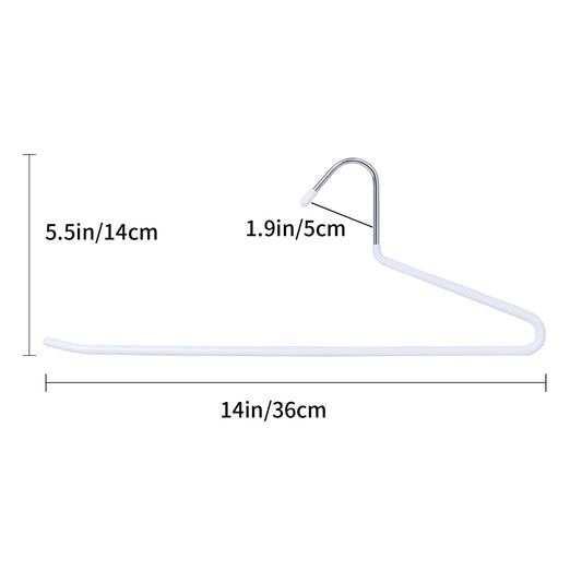 PVC Coated Metal Hanger with Single Rod