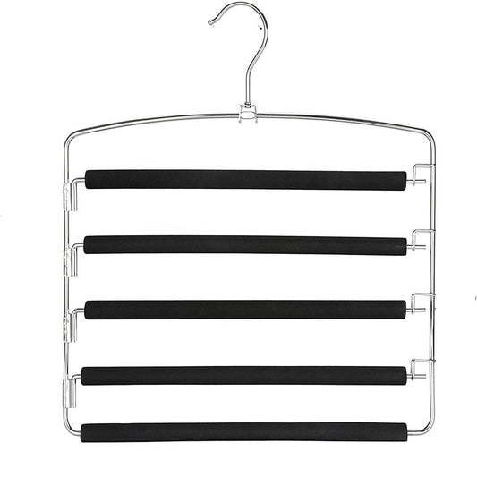 Multi Layers Metal Clothes Trouser Hangers with Foam Padded