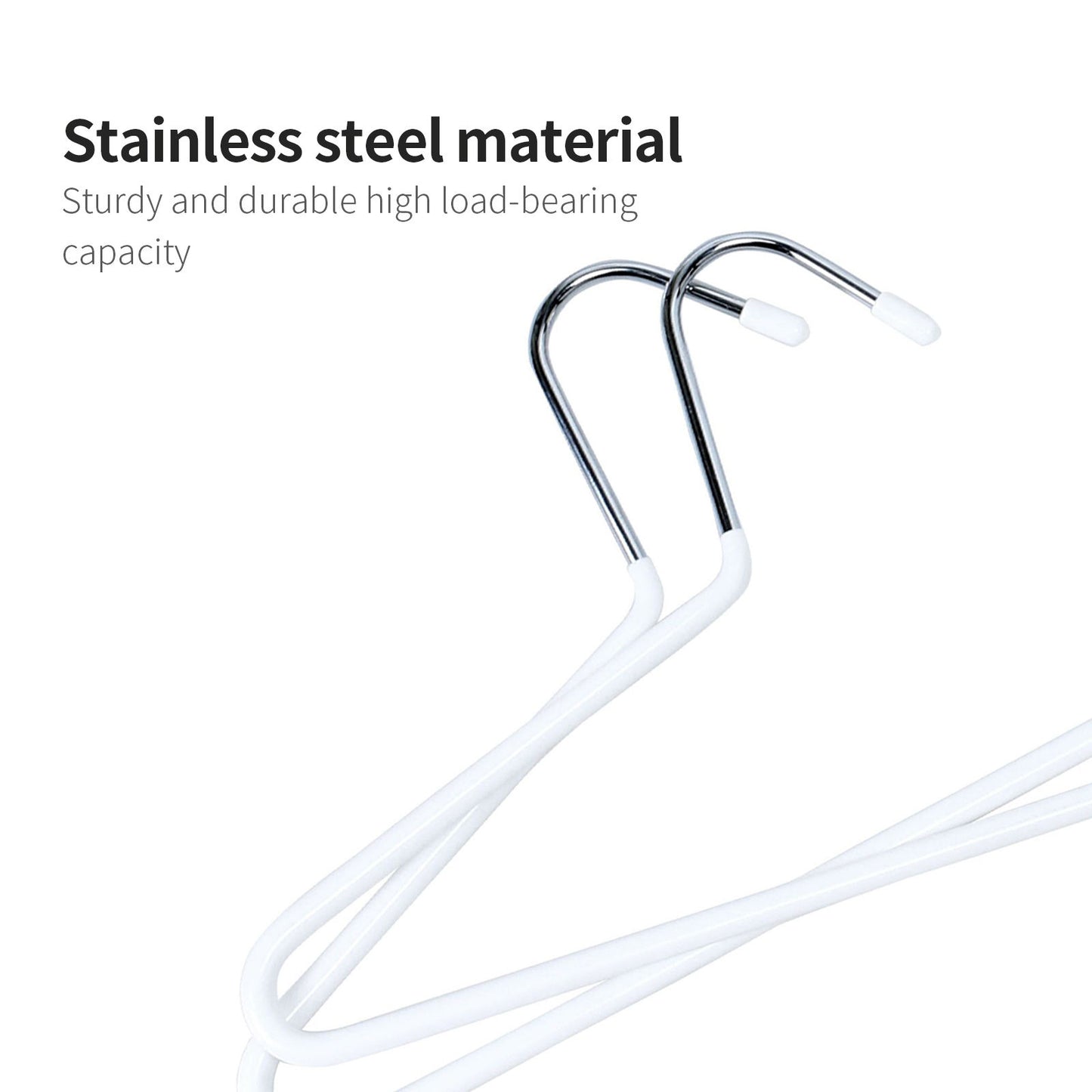PVC Coated Metal Hanger with Single Rod