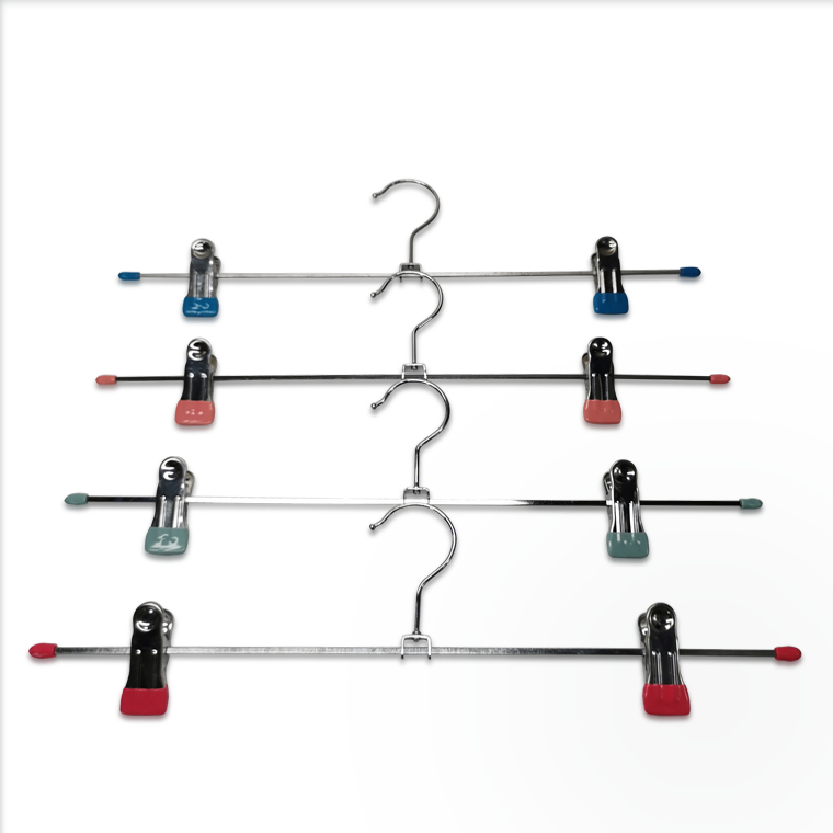 Metal clips hanger with pvc coated clips