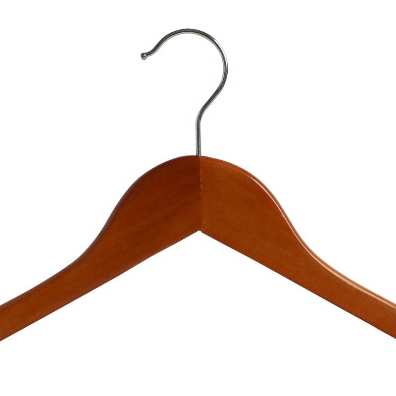 High Quality Customized Wooden Brown Hangers