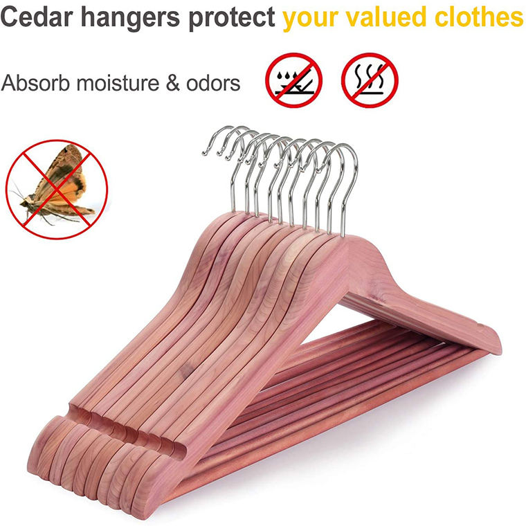 Cedar No Painting Hangers for Clothes