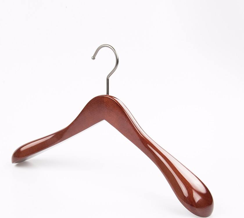 Natural Wooden Coat Hangers with Notches