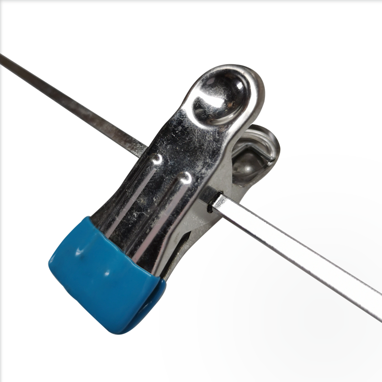 Metal clips hanger with pvc coated clips