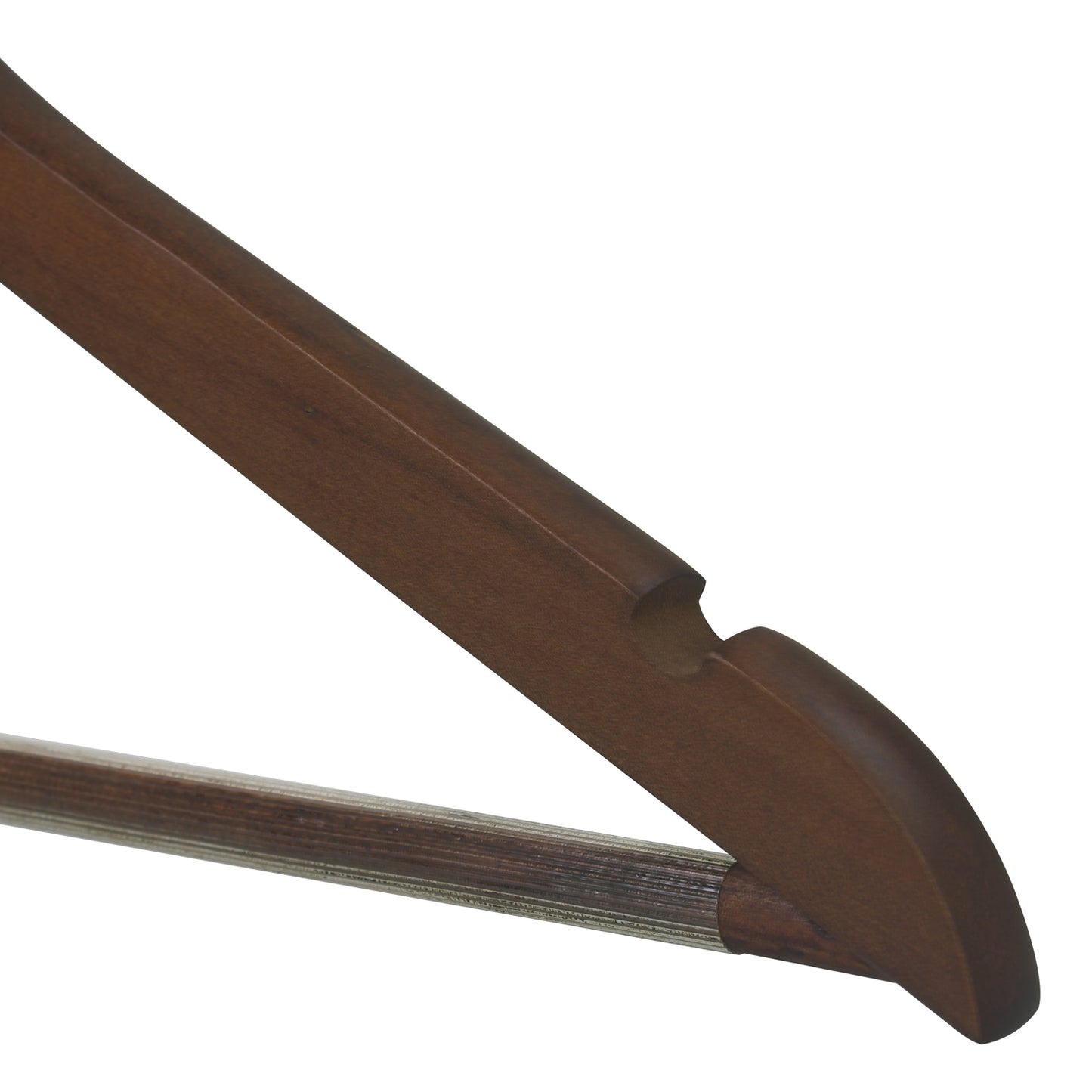 High-quality brown custom wooden hangers