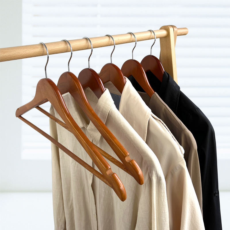 2cm Thickened Solid Wooden Hanger