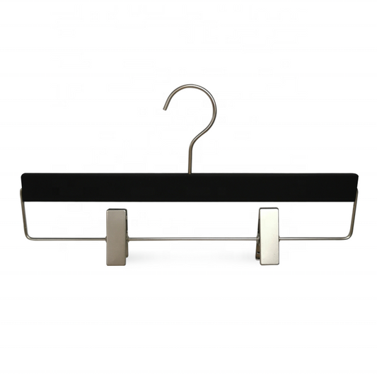 Solid Wooden Clothes Hanger with Clips