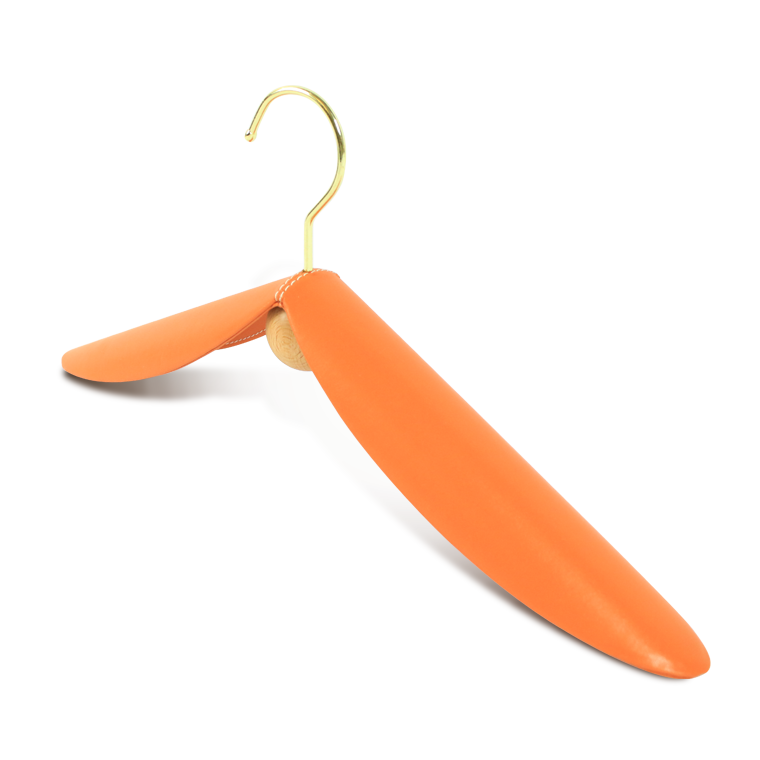 サプライ ワイド ショルダー ラグジュアリー ガーメント レザー ハンガー