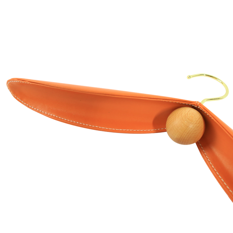 サプライ ワイド ショルダー ラグジュアリー ガーメント レザー ハンガー