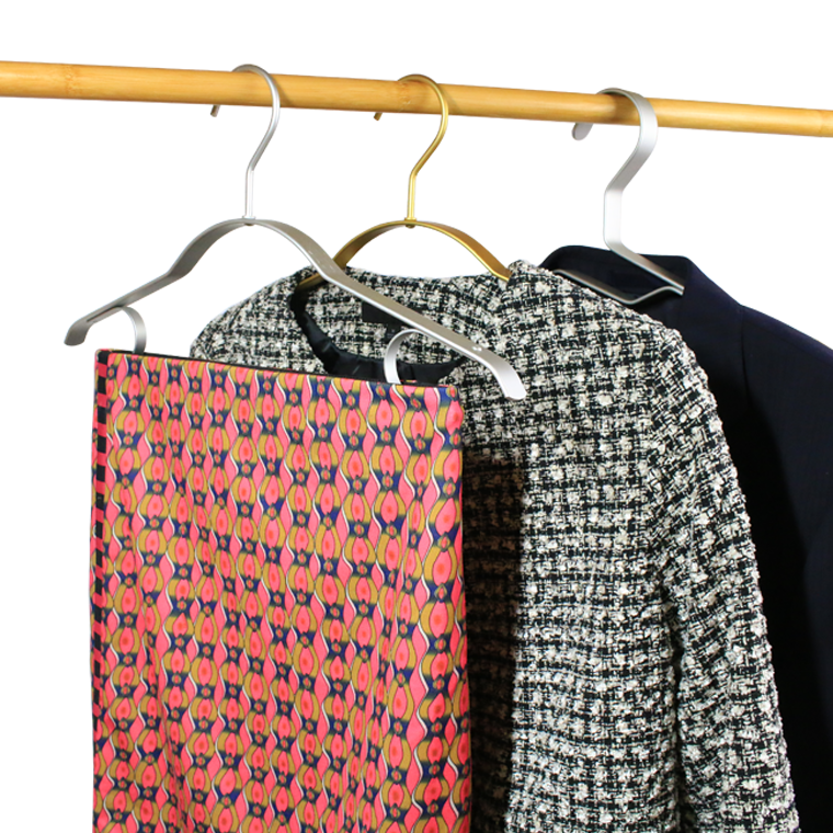 Gold Thick Wide Shoulder Metal Clothes Hangers