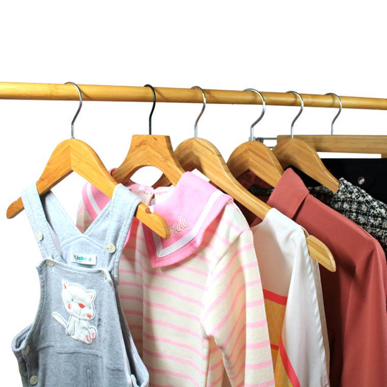 Wooden Bamboo Pants Hanger For Showroom