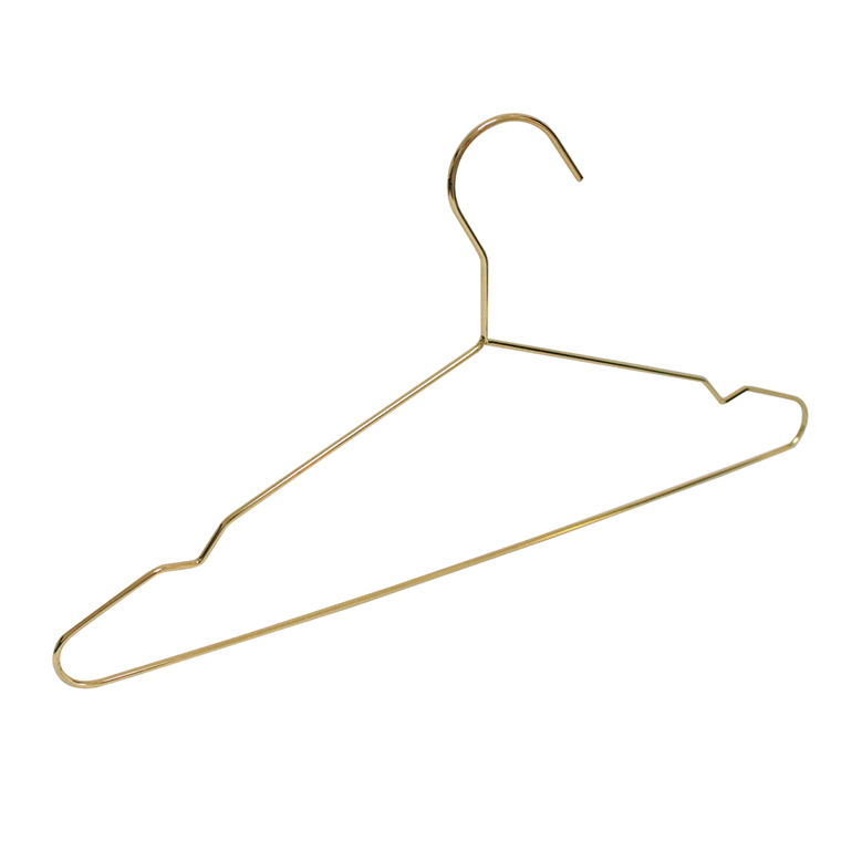 Gold Metal clothes Hanger For Garment Display