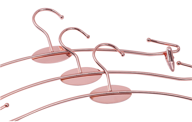 Rose Gold Heavy Strong Metal Underwear Hangers