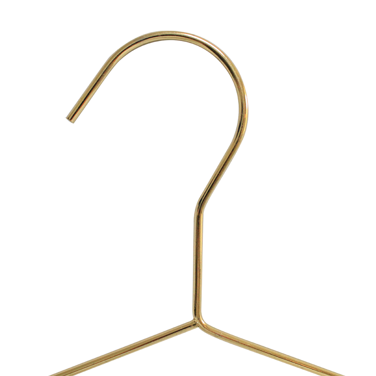Gold Metal clothes Hanger For Garment Display