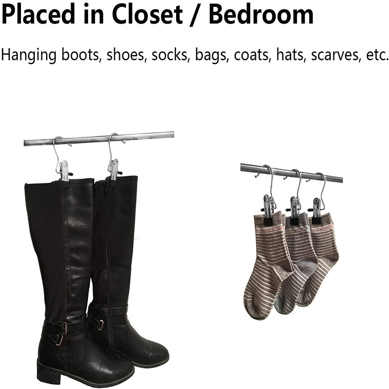 Heavy Metal Multifunction Cap Towel Hanger With Clips