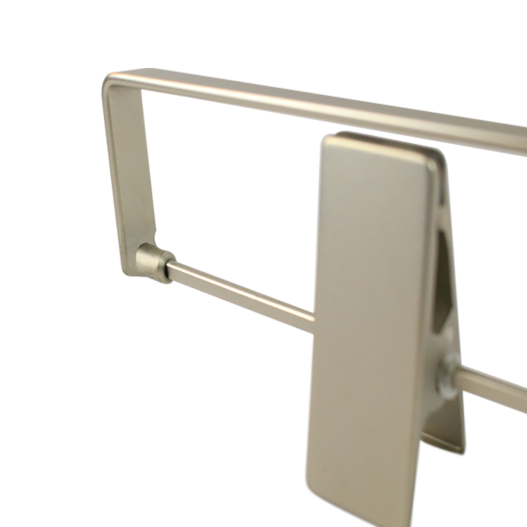 クリップ付きラグジュアリーメタルウッドパンツハンガー