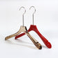 White acrylic cloth hanger with anti slip strip