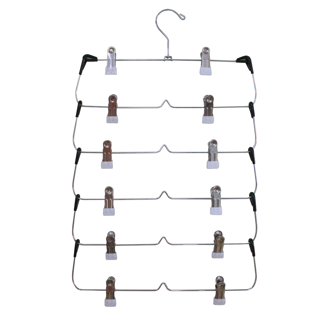 6 tier Metal Multi Tiers Hangers With Clips
