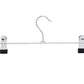 Functional Metal Hanger With Black PVC Covered Clips