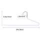 PVC Coated Metal Hanger with Single Rod