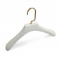 White Beech Wood Suit Clothing Hanger with Anti-slip