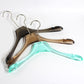 Brown acrylic cloth hanger with anti slip strip