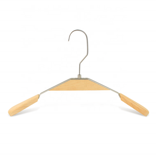 Wood-Metal Hangers Wide Shoulder for Brands Display