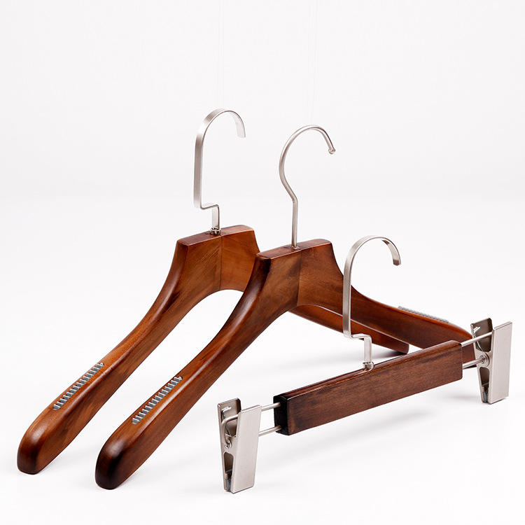 Men's Lotus Wooden Hangers For Clothing Store