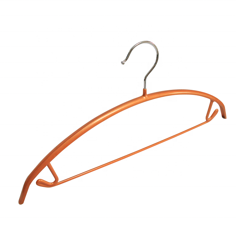Metal Cloths Hangers With Rubberized  PVC Coated