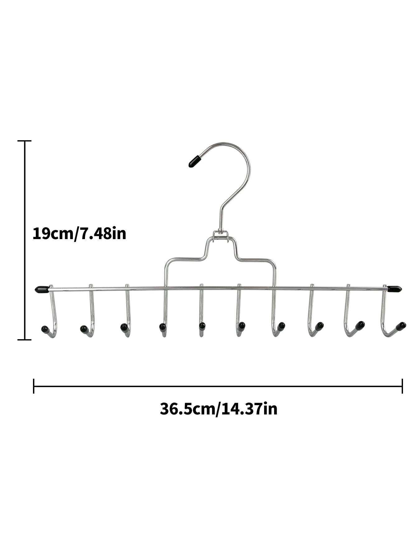 Multifunctional 10 Metal Chrome hooks Hanger