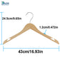 Beechwood top hanger with anti-slip notches