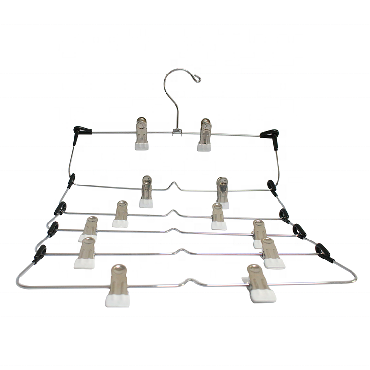 6 tier Metal Multi Tiers Hangers With Clips