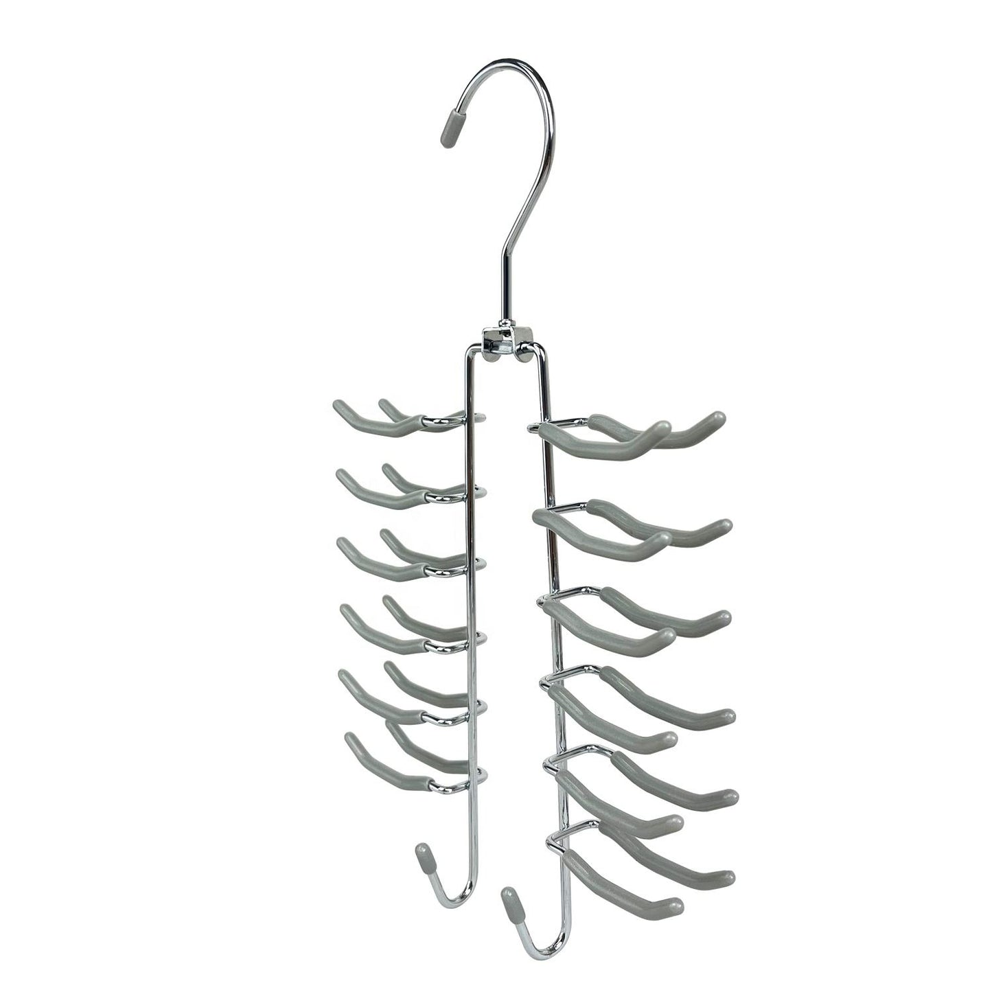 Metal With PVC Coated Anti Slip Tie Hanger