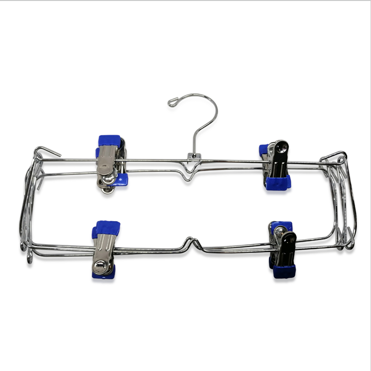 6 tier Blue Color Metal Multi Tiers Hangers With Clips