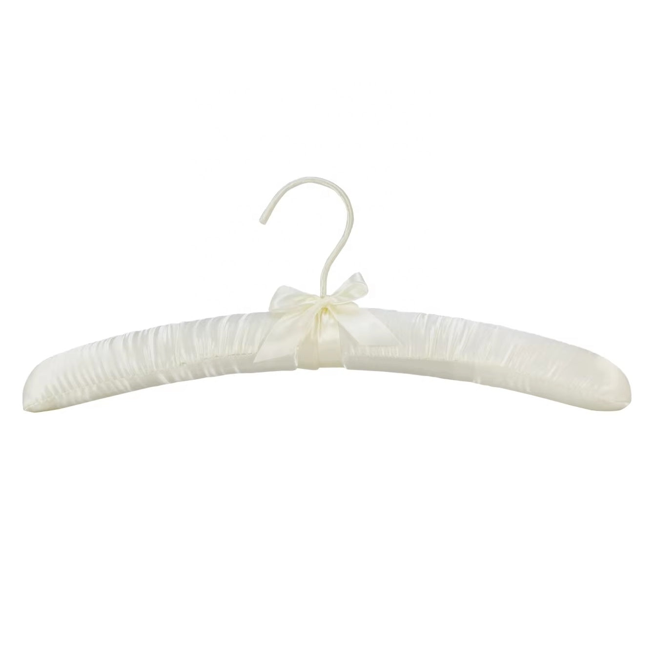 White Silk Satin Padded Hanger