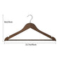 High-quality brown  custom wooden hangers