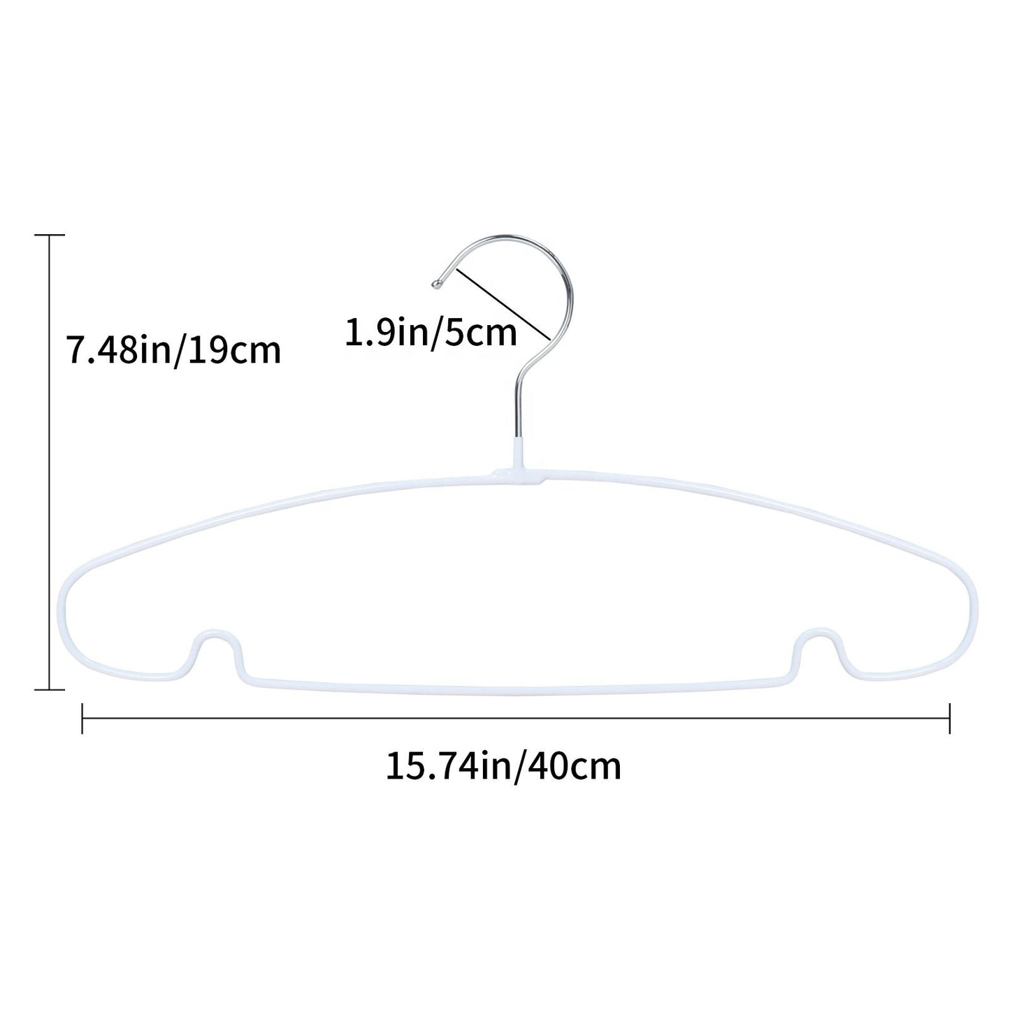 Non Slip Rubberized Metal Hangers Laundry