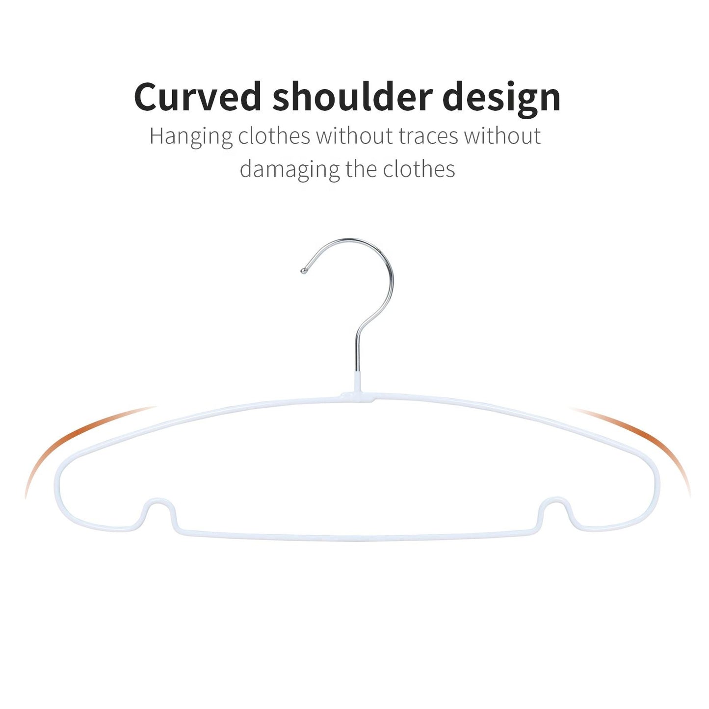 Non Slip Rubberized Metal Hangers Laundry