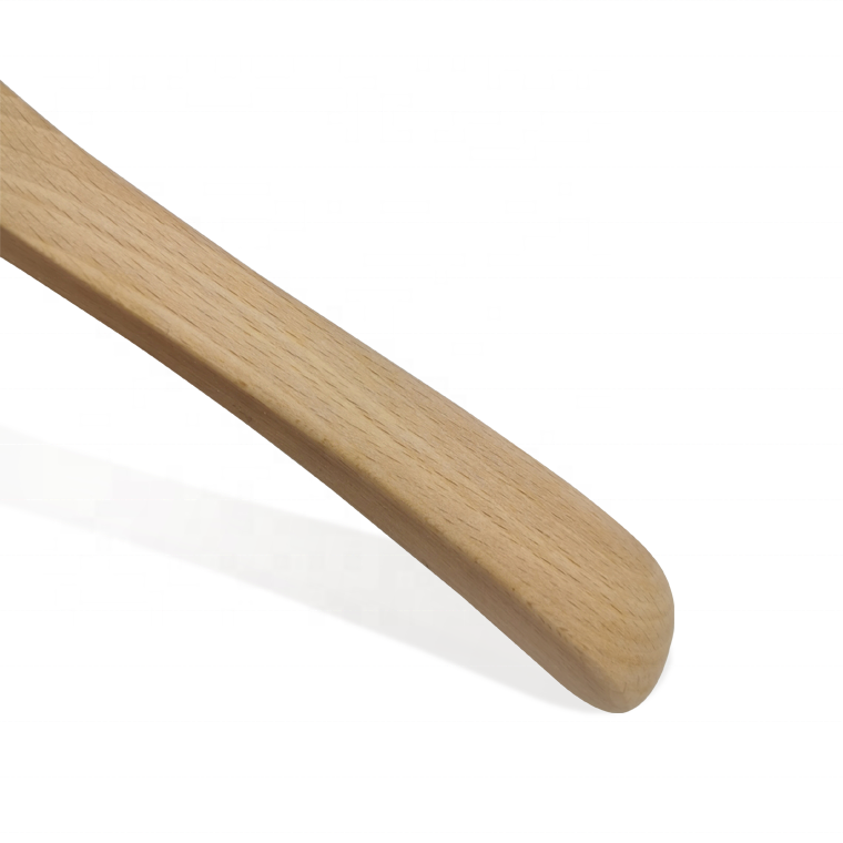 High Quality Beech Wooden Coat Hangers For Men's Clothing