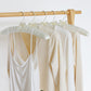 White Silk Satin Padded Hanger