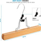 Custom Natural and Sturdy Wooden Trouser Hangers