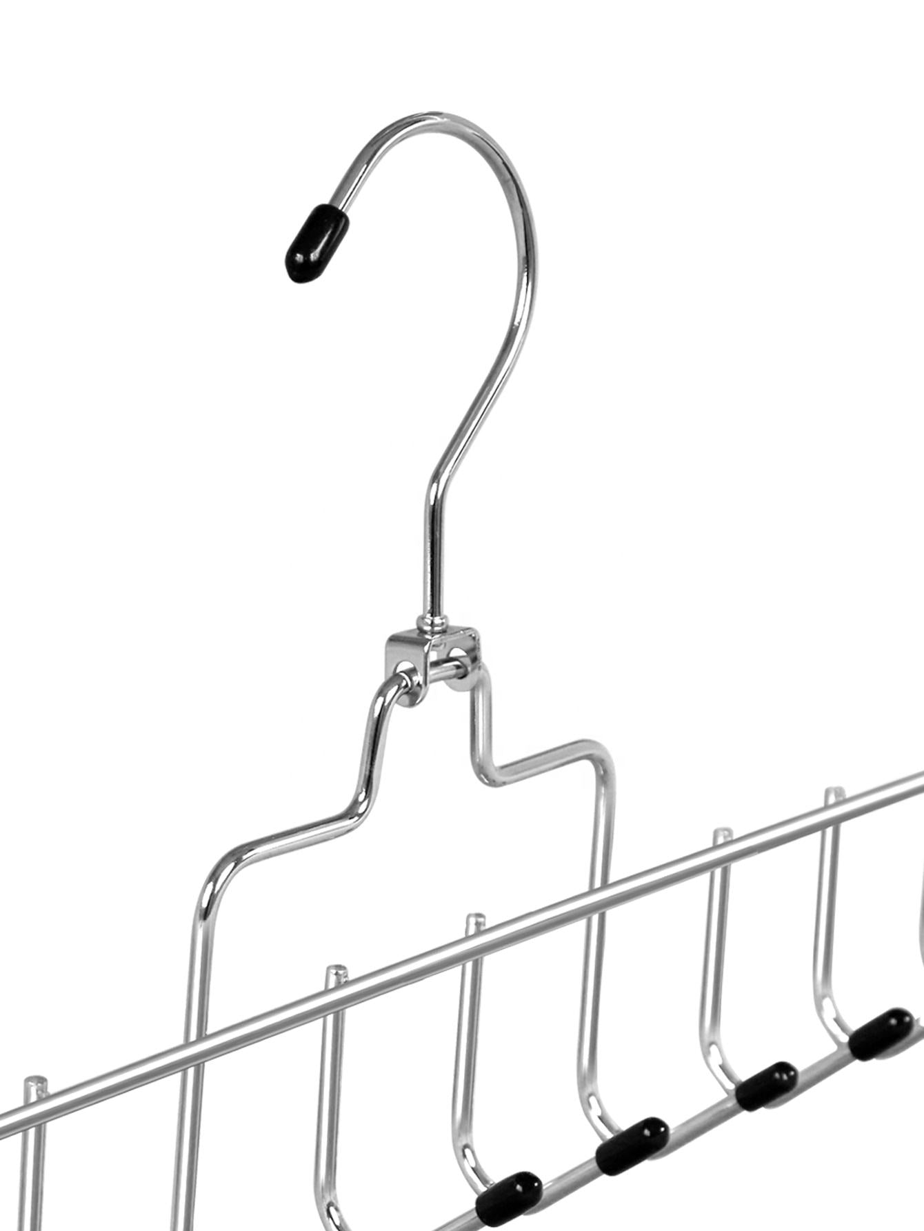 Multifunctional 10 Metal Chrome hooks Hanger