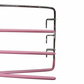 4 Layers Metal Pink Pants Hanger Rubberized Anti slip