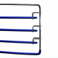 4 Layers Metal Blue Pants Hanger Rubberized Anti slip