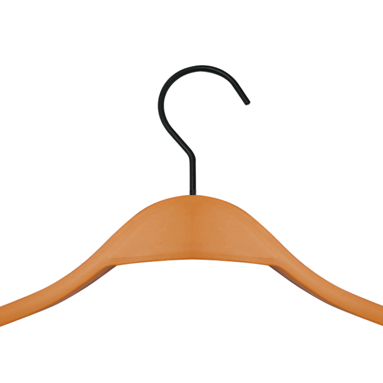 Luxury Orange Color Laminated Wood Clothing Hanger