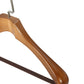 Top Quality Beech Wooden Hanger With Anti-slip Velvet Bar