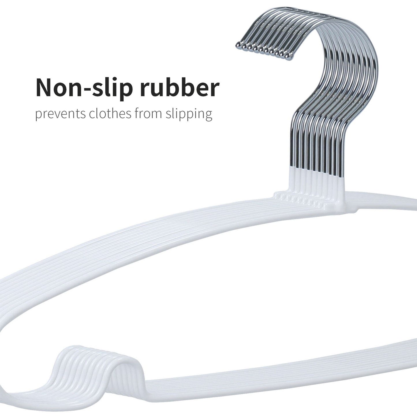 Non Slip Rubberized Metal Hangers Laundry
