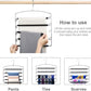 Multi Layers Metal Clothes Trouser Hangers with Foam Padded
