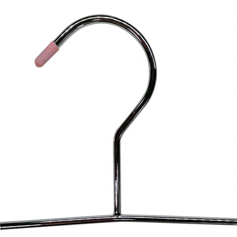 4 Layers Metal Pink Pants Hanger Rubberized Anti slip